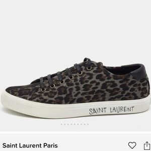 Saint Laurent Malibu Low Top Sneakers-Leopard